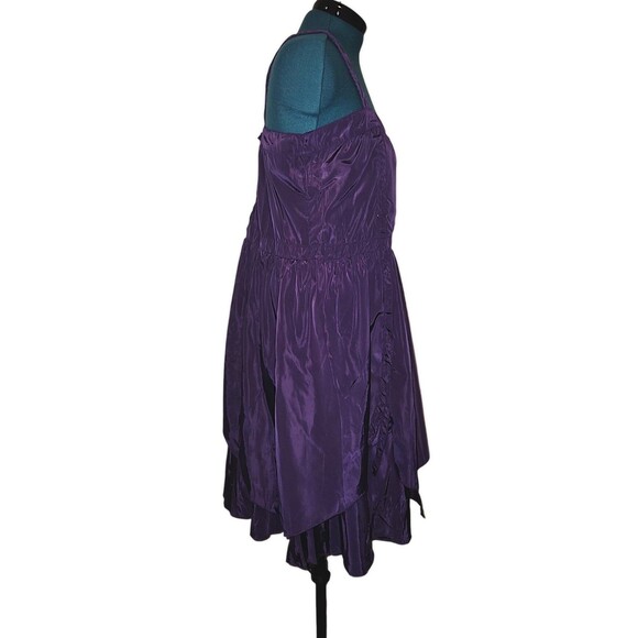 Pretty Angel Purple Corset Lace-Up Beaded WhimsyGoth Dress Indie Sleeze … - Picture 5 of 8